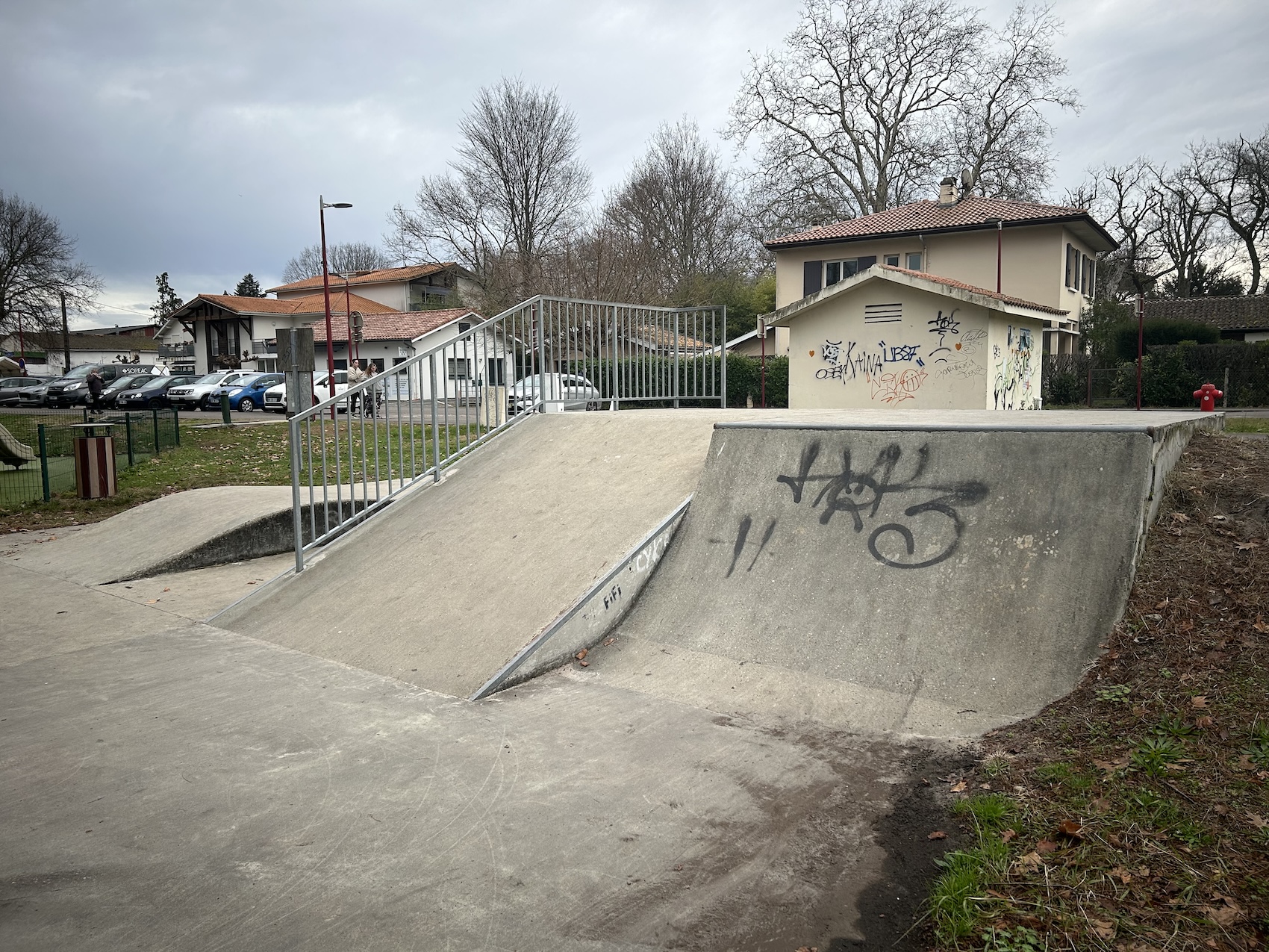 Parentis en Born skatepark